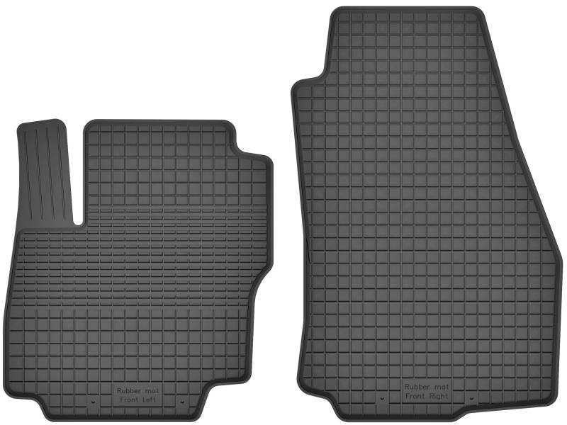 2 Stück Gummifußmatten Vorne kompatibel mit Ford Focus C-MAX 2003-2010 ideal angepasst von KO-RUBBERMAT