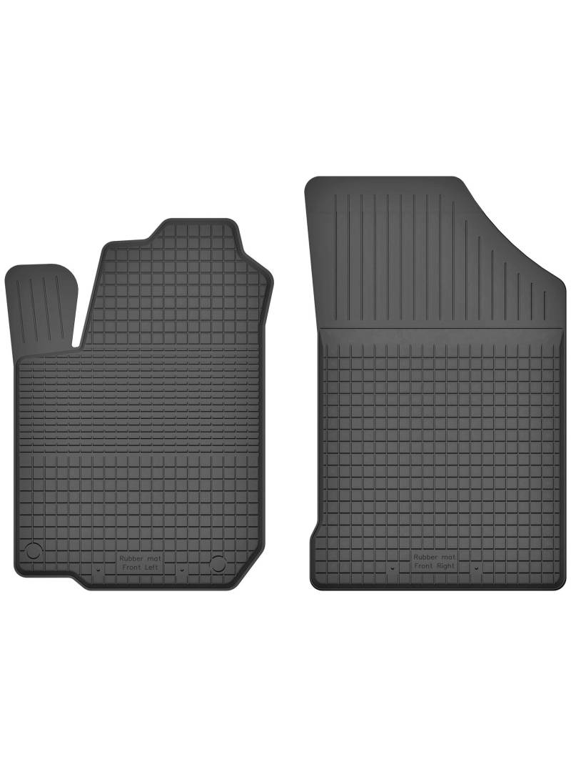 2 Stück Gummifußmatten Vorne kompatibel mit Hyundai Tucson I (2004-2009) ideal angepasst von KO-RUBBERMAT