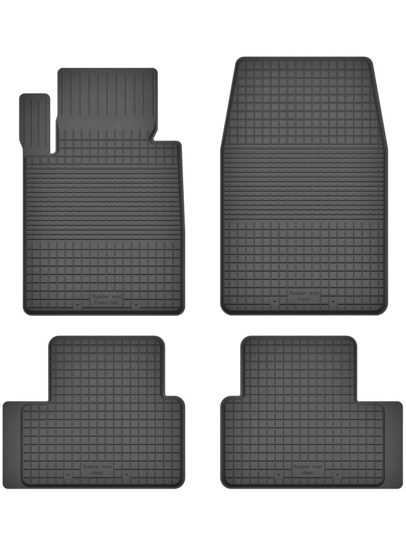 Gummimatten Fußmatten 1.5 cm Rand kompatibel mit Jeep Grand Cherokee III WK ab 2010 ideal angepasst 4 -Teile EIN Set von KO-RUBBERMAT