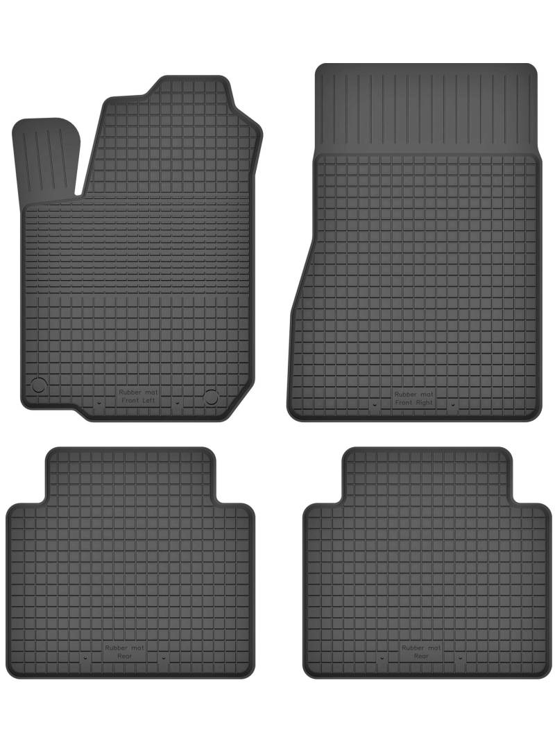 Gummimatten Fußmatten 1.5 cm Rand kompatibel mit OPEL Vectra C SIGNUM (2002-2009) ideal angepasst 4 -Teile EIN Set von KO-RUBBERMAT