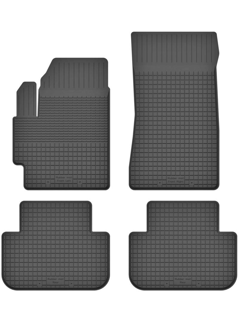 Gummimatten Fußmatten 1.5 cm Rand kompatibel mit Subaru Forester IV (Bj. ab 2013) ideal angepasst 4 -Teile EIN Set von KO-RUBBERMAT