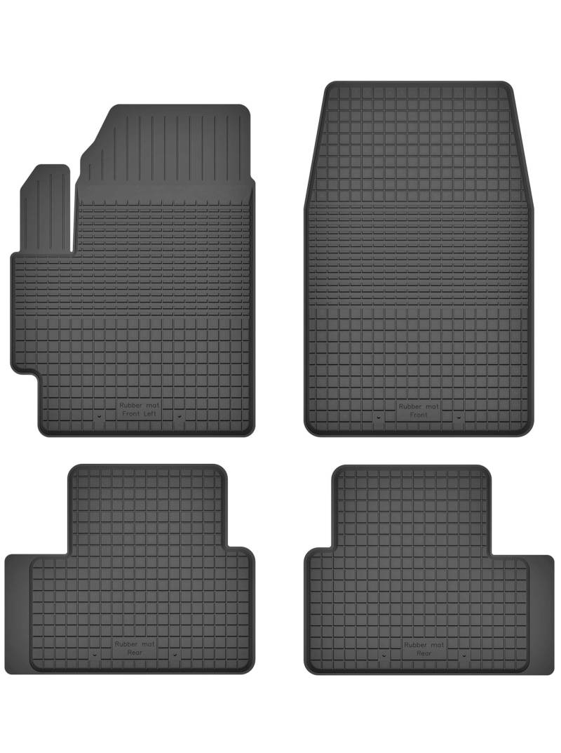 Gummimatten Fußmatten 1.5 cm Rand kompatibel mit VW UP (Bj. ab 2011) ideal angepasst 4 -Teile EIN Set von KO-RUBBERMAT