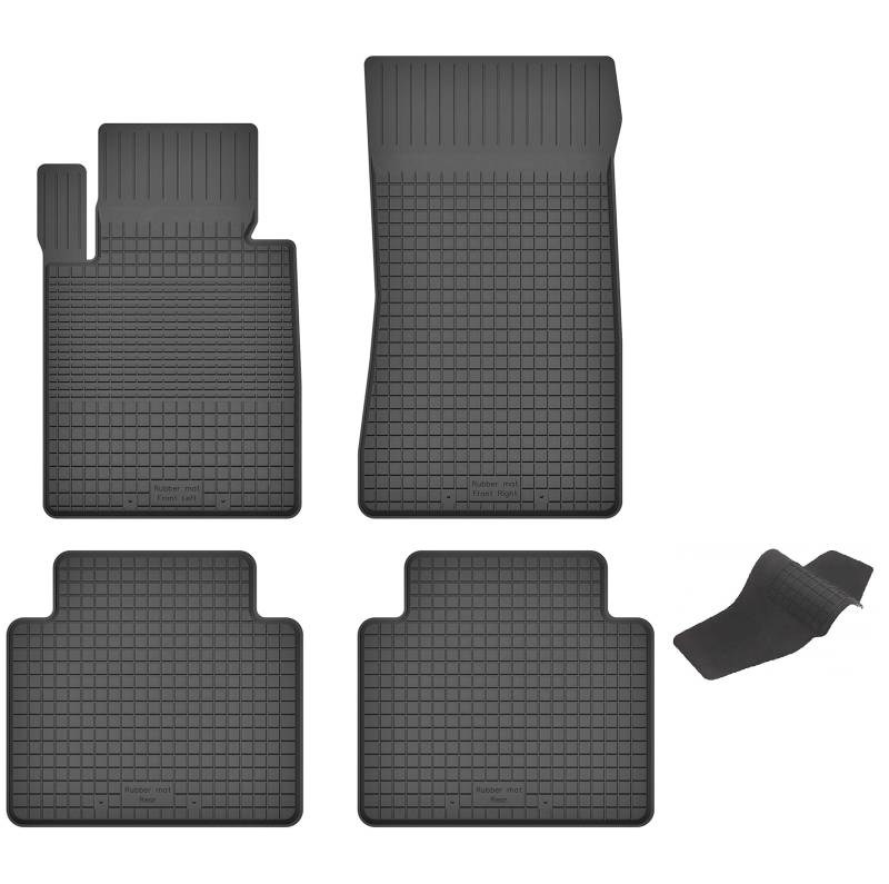 Gummimatten mit Tunnel kompatibel mit BMW 3er F30 F31 F34 (2011-2018) ideal angepasst 5-Teile EIN Set von KO-RUBBERMAT