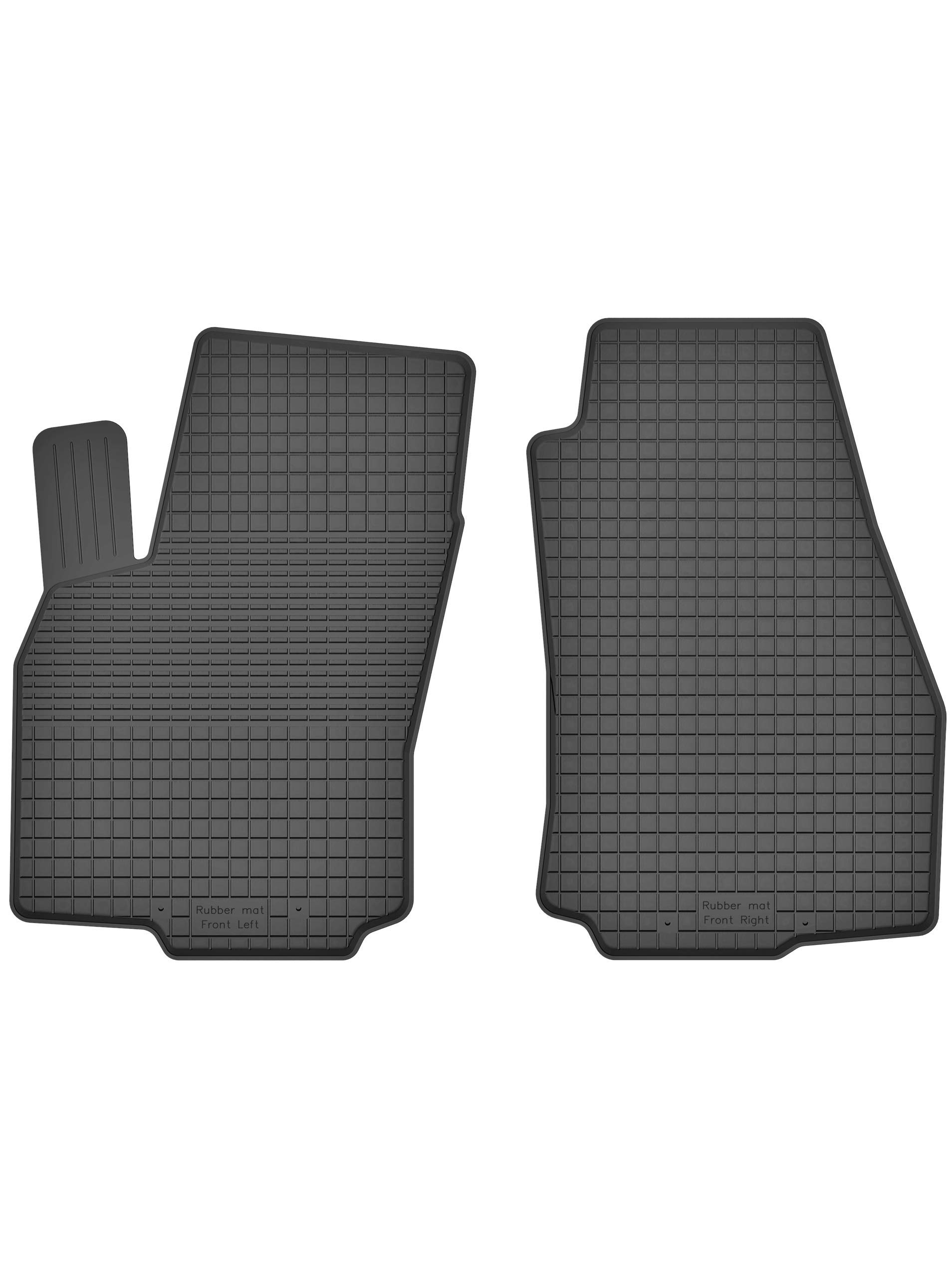 2 Stück Gummifußmatten Vorne kompatibel mit OPEL Astra G, H (1998-2014) ideal angepasst von KO-RUBBERMAT