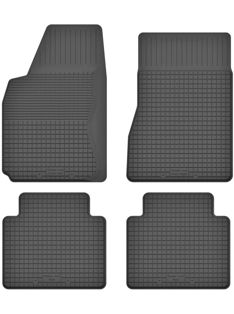 Gummimatten Fußmatten 1.5 cm Rand kompatibel mit Hyundai Matrix (Bj.2001-2010) ideal angepasst 4 -Teile EIN Set von KO-RUBBERMAT