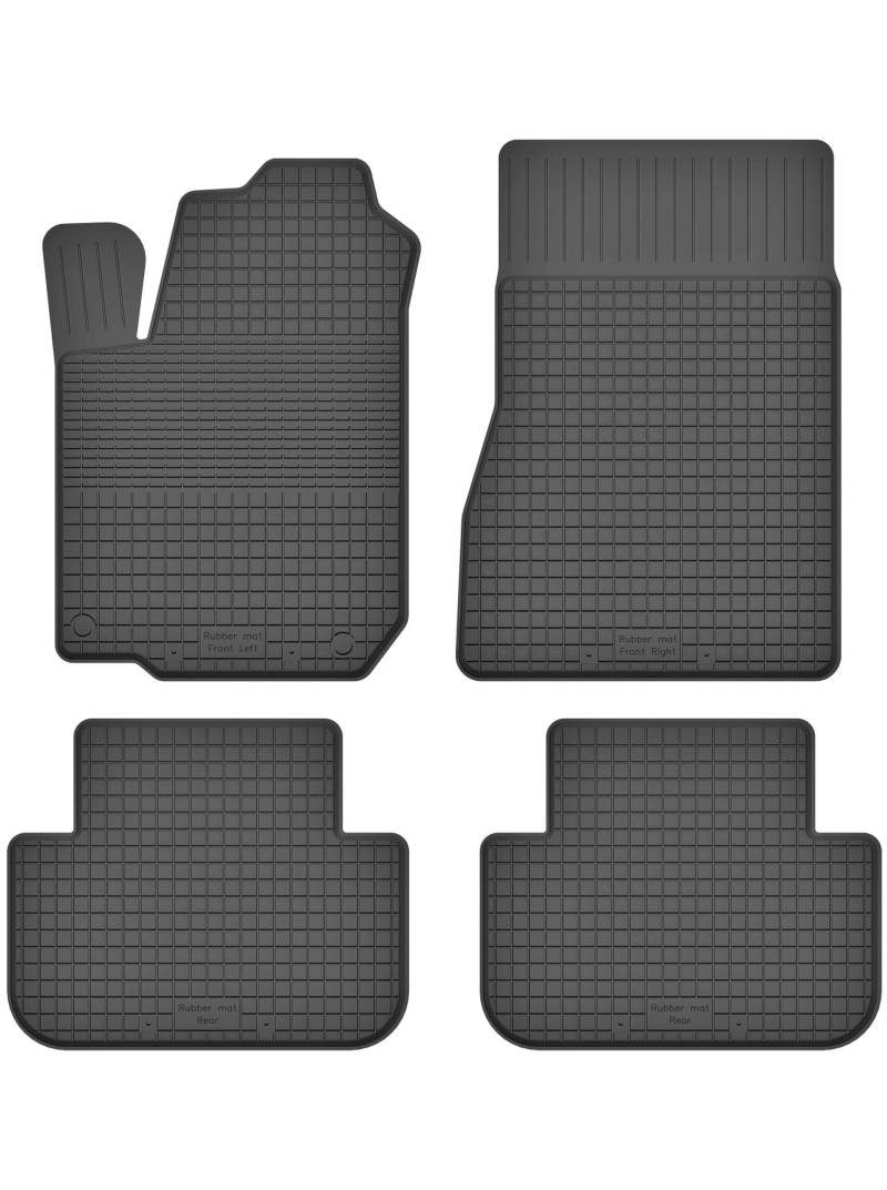 Gummimatten Fußmatten 1.5 cm Rand kompatibel mit Suzuki Grand Vitara II 2005-2014 ideal angepasst 4 -Teile EIN Set von KO-RUBBERMAT