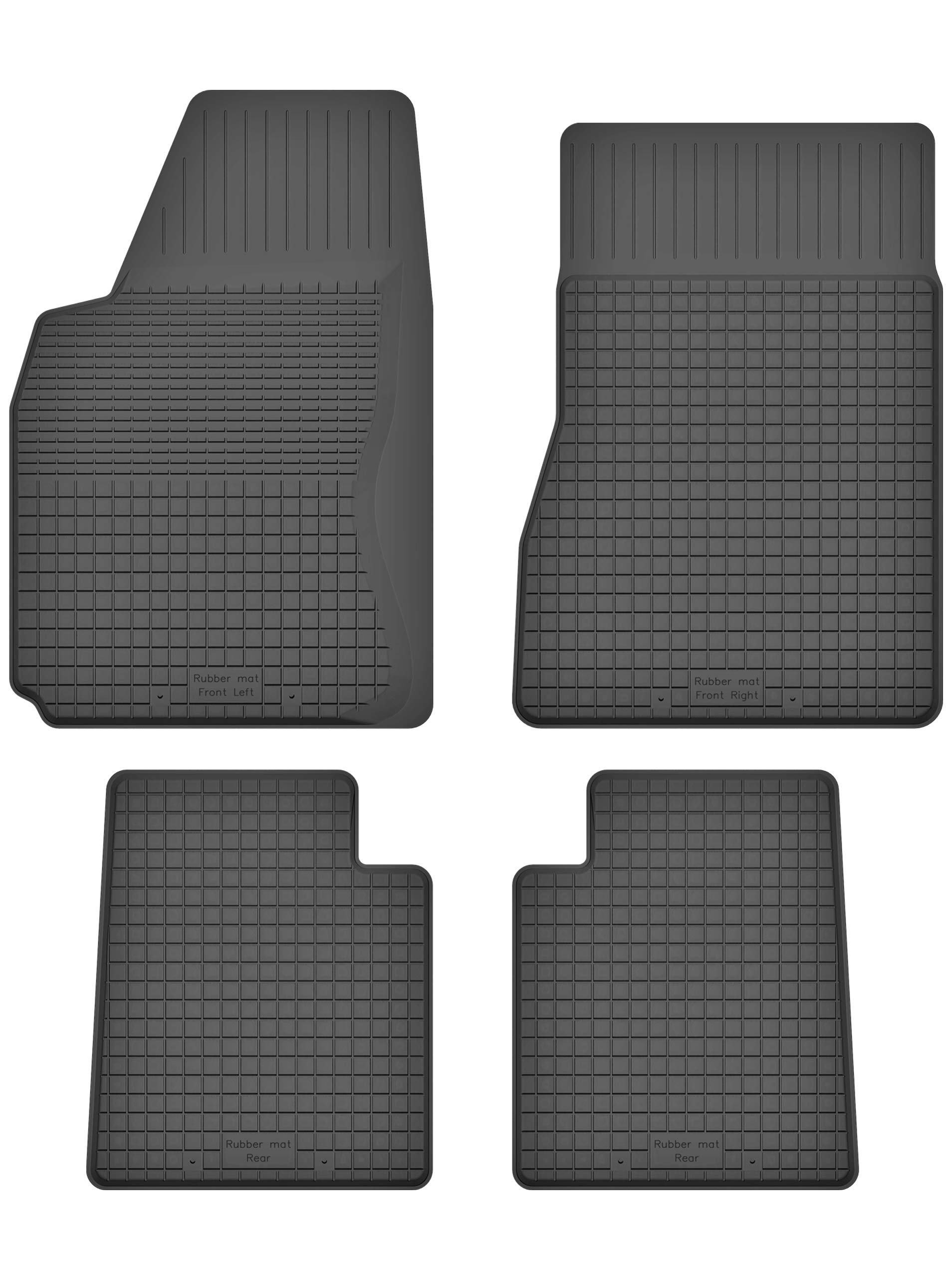 Gummimatten Fußmatten 1.5 cm Rand kompatibel mit Toyota Corolla Verso II 2004-2009 ideal angepasst 4 -Teile EIN Set von KO-RUBBERMAT