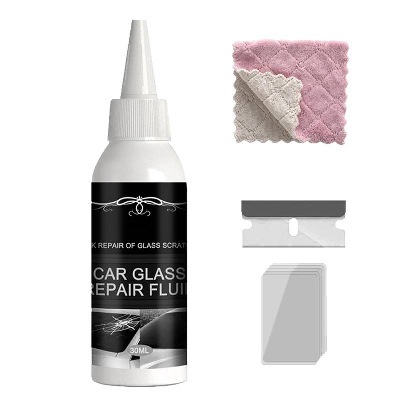 Glas Riss Reparatur Set,Auto Windschutzscheibe Cracked Repair Tool,Kfz-Glasreparaturflüssigkeit,Windscreens Cracks Repair Tools für Auto,Autoglas Nano Reparaturflüssigkeit,Glas Reparatur Flüssigkeit von KOAHDE