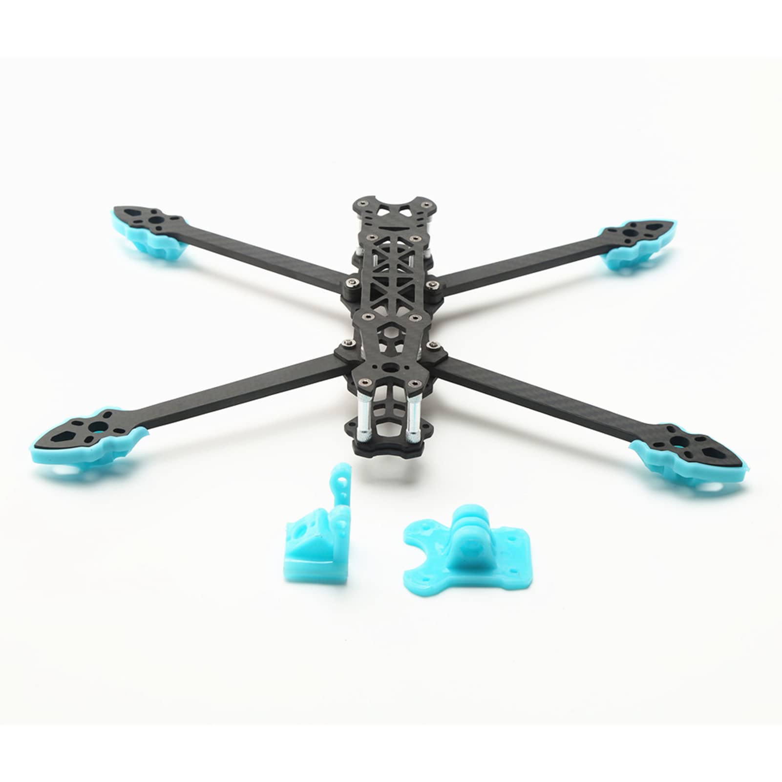 KOCAN Mark4 7 Zoll 295 mm mit 5 mm Arm Quadrocopter Rahmen 3K Kohlefaser 7'' FPV Freestyle Fernbedienung Renndrohne mit Blue Print Teilen für DIY FPV von KOCAN