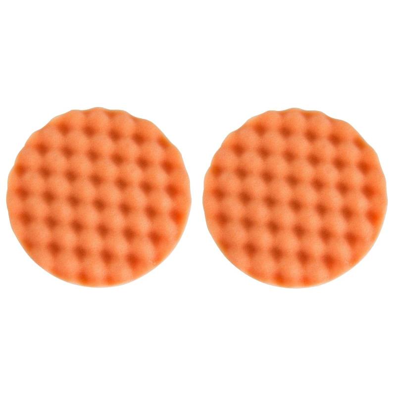 Koch Chemie 2X Antihologrammschwamm orange gewaffelt Polierpad 160/25 mm 1 STK von KOCHCHEMIE