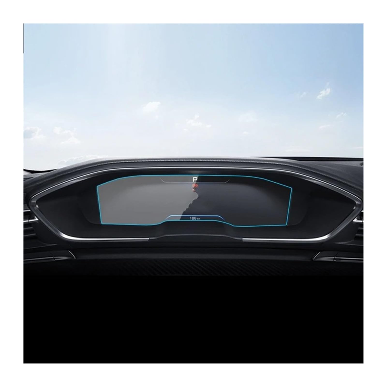 Auto Displayschutz Folie 12,3 Zoll Für 19-22 Für Dongfeng Für Peugeot Für 508L Armaturenbrett-Navigationsmembran Auto-GPS-Display Schutzfolie Aus Gehärtetem Glas von KOEHXJ