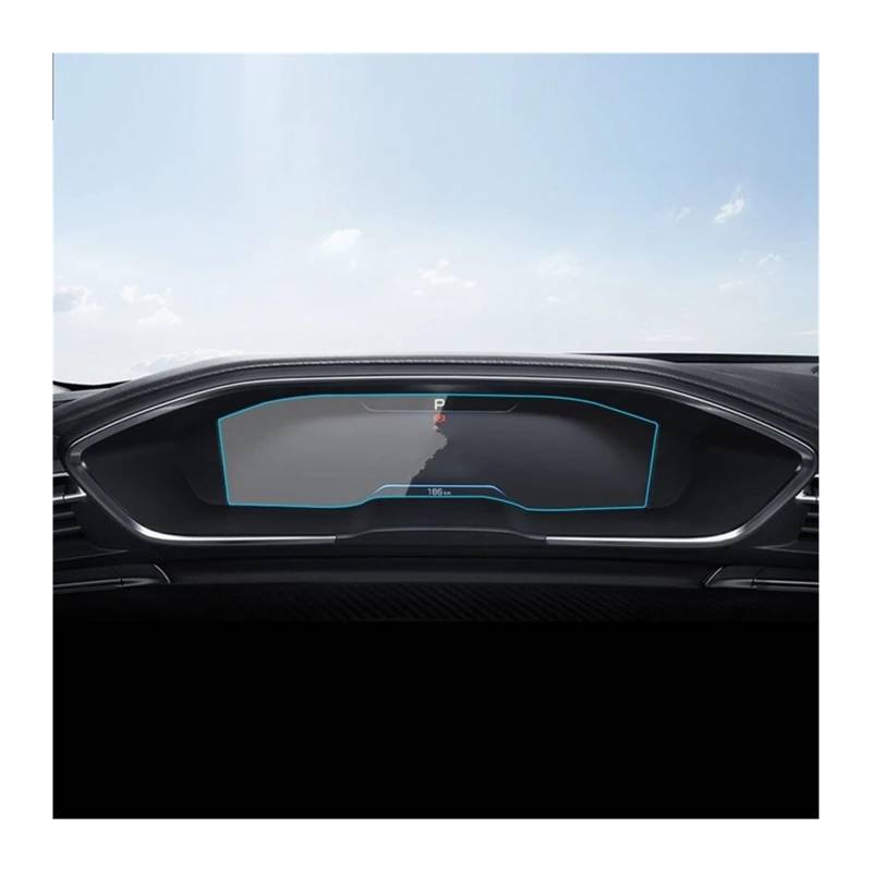 Auto Displayschutz Folie 12,3 Zoll Für 19-22 Für Dongfeng Für Peugeot Für 508L Armaturenbrett-Navigationsmembran Auto-GPS-Display Schutzfolie Aus Gehärtetem Glas von KOEHXJ