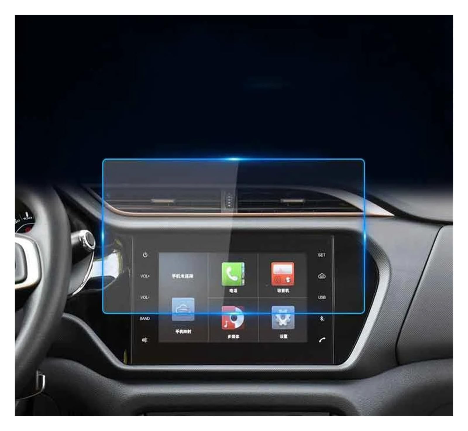 Auto Displayschutz Folie Für Chery Für Tiggo 2 Pro 2021 Autoradio GPS-Navigation Gehärtetes Glas Displayschutzfolie Auto-Innenausstattung von KOEHXJ