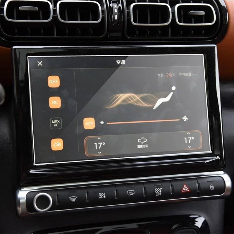 Auto Displayschutz Folie Für Citroen Für C4 Für Aircross HD Klar Auto GPS Navigation Gehärtetes Glas Schutzfolie 2018 2019 Auto Displayschutzfolie von KOEHXJ