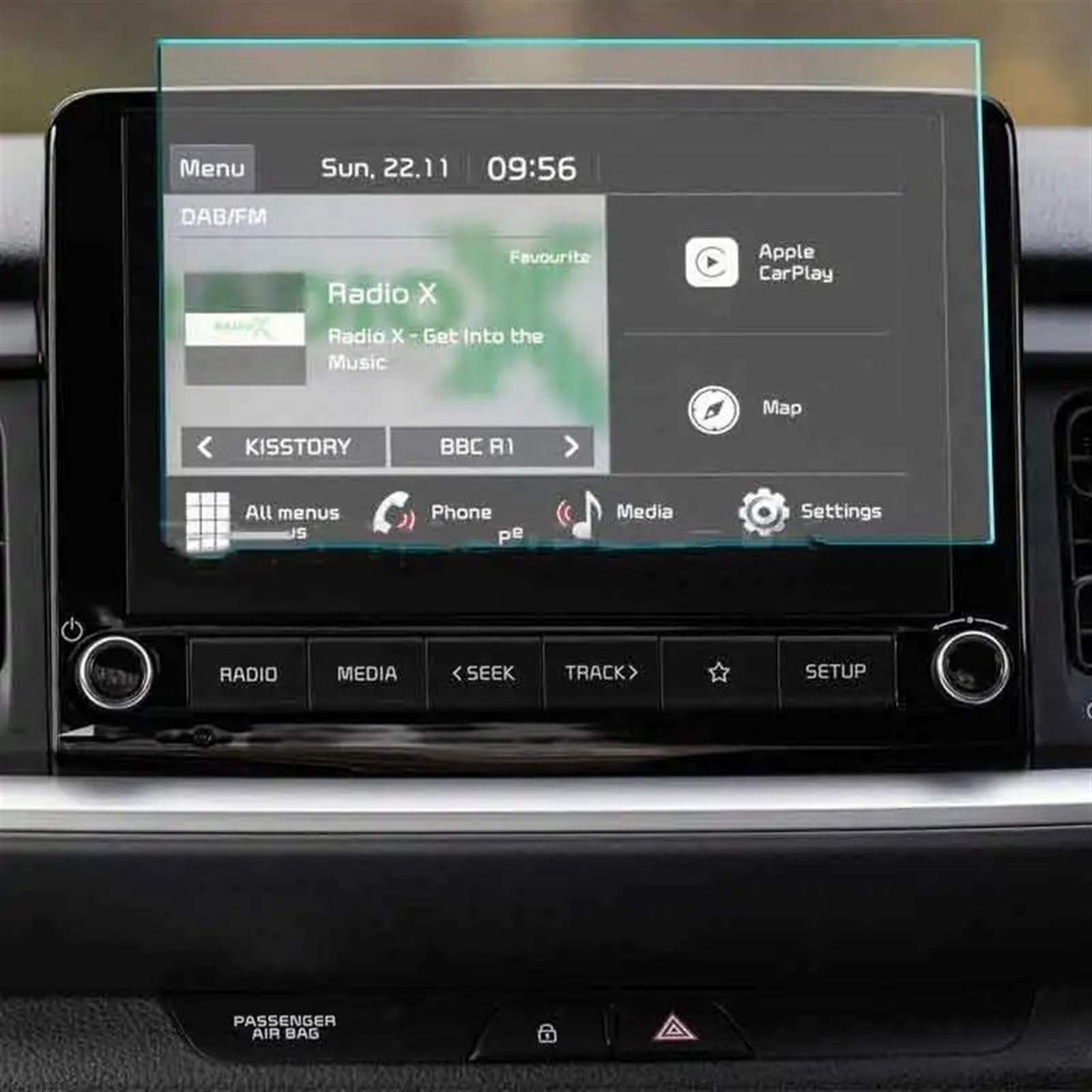 Auto Displayschutz Folie Für Kia Für Stonic 2021 2022 8 Zoll Auto Infotainment Radio GPS Navigation Media System Displayschutzfolie Gehärtetes Glas von KOEHXJ