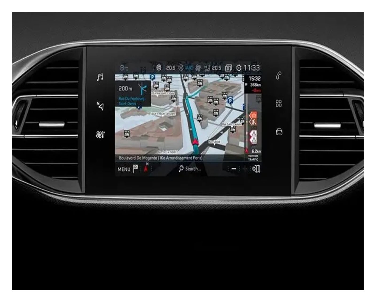 Auto Displayschutz Folie Für Peugeot 308 2014 2015 2016 2017 2018 9,7 Zoll Auto GPS Navigation LCD Bildschirm Gehärtetem Glas Schutz Film Anti-Scratch Film von KOEHXJ