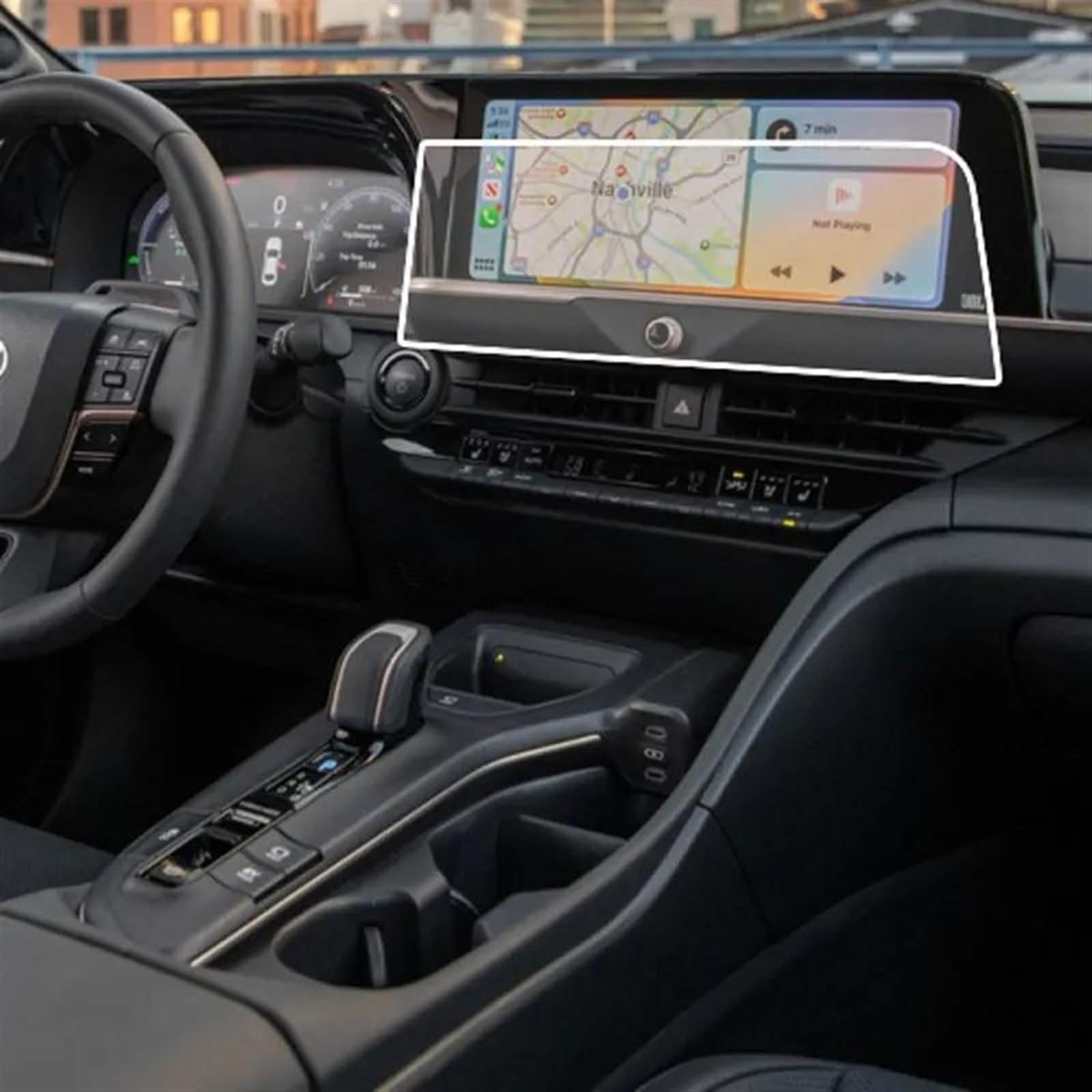 Auto Displayschutz Folie Für Toyota Für Crown 2023 2024 12,3 Zoll GPS-Navigation LCD-Displayschutzfolie Anti-Kratz-Film Innenausstattung von KOEHXJ