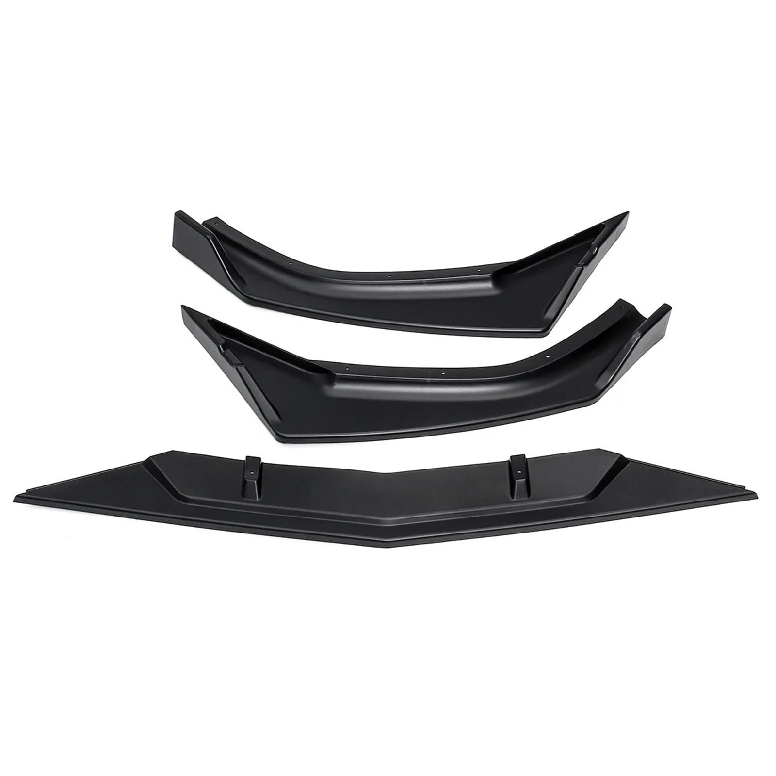 Auto Frontspoiler Lippe 3 Stück Auto-Frontstoßstangen-Lippensplitter Lippenspoiler-Diffusor-Spoiler-Abdeckungs-Ordnung Für Civic 2016 2017 2018 2019(Matte Black) von KOEHXJ