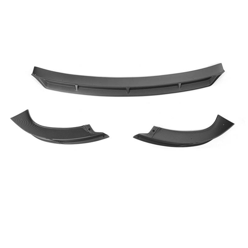 Auto Frontspoiler Lippe 3 Stücke Auto Vorderen Stoßfänger Lip Spoiler Splitter Für Tesla Für Modell Für Y 2020-2021(Matte Carbon Fiber) von KOEHXJ