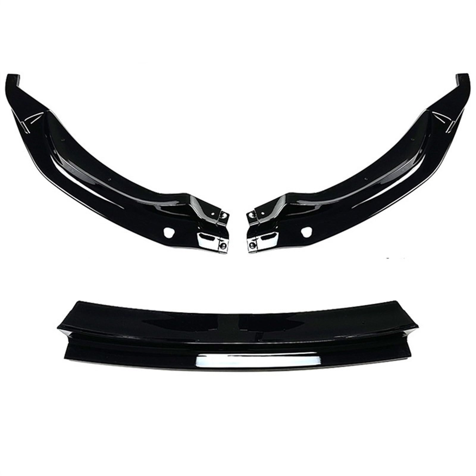 Auto Frontspoiler Lippe 3PCS Auto Vorderen Stoßfänger Lip Spoiler Splitter Protector Diffusor Splitter Abdeckung Gurad Für M3 Für F80 Für F83 2015-2018 2019 2020(Gloss Black) von KOEHXJ