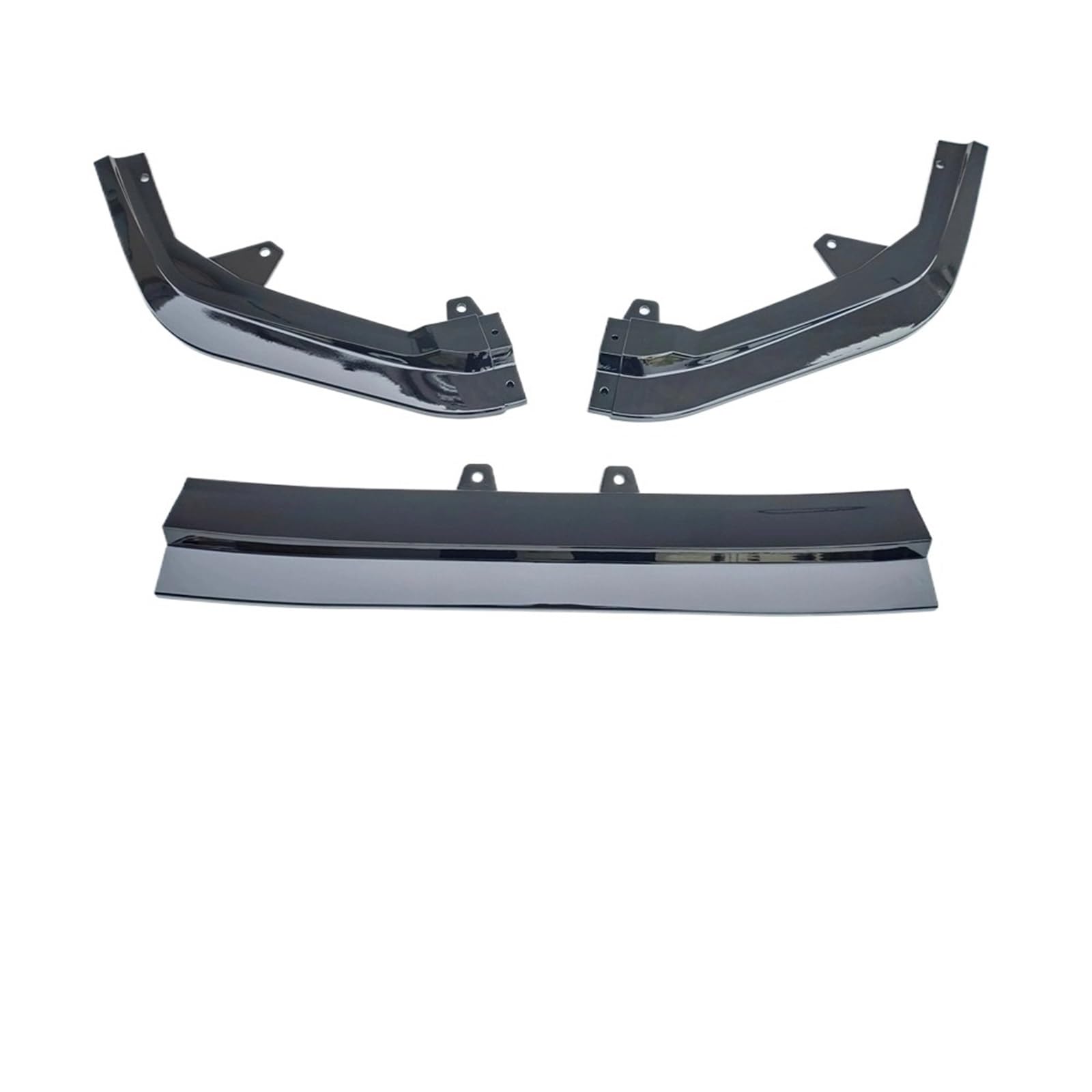 Auto Frontspoiler Lippe 3PCS Frontschürze Lip Spoiler Seite Splitter Deflektor Wachen Körper Kit Abdeckung Auto Zubehör Für Civic Für 11th Für Gen 2022 2023(Glossy Black) von KOEHXJ