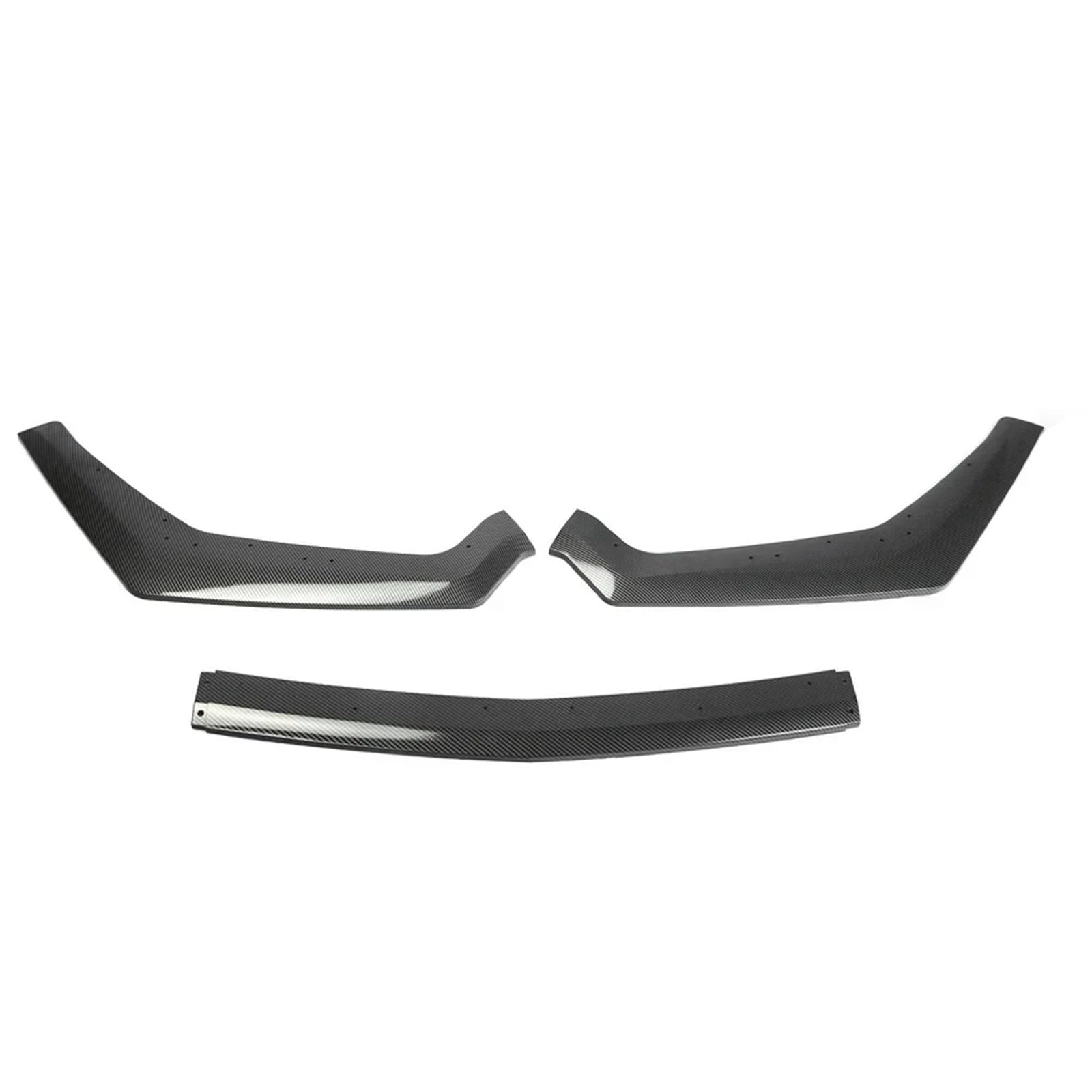 Auto Frontspoiler Lippe 3Pcs Auto Vorderen Stoßfänger Lip Spoiler Seite Splitter Deflektor Körper Kits Wachen Zubehör Für Ford Für Mustang Für GT 2018 2019 2020 2021(Carbon Look) von KOEHXJ