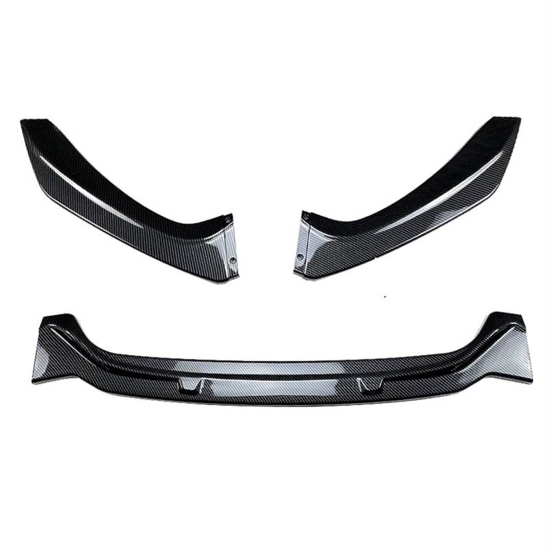 Auto Frontspoiler Lippe Auto Front Lip Splitter Diffusor Lip Body Kit Spoiler Stoßstange Zubehör Für 1-Serie Für 118i Für 120i 2015 2016 2017 2018 2019(Carbon Look) von KOEHXJ