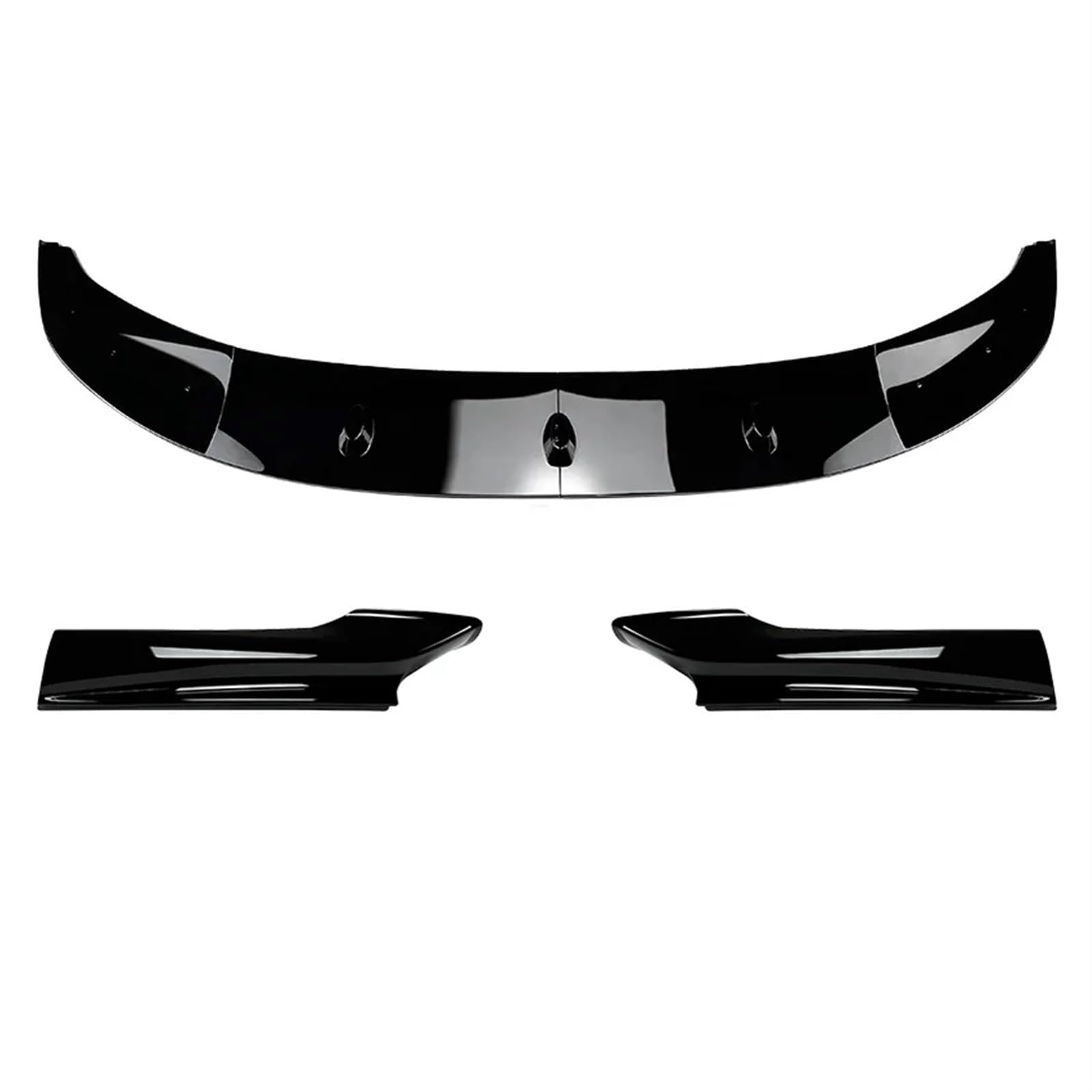 Auto Frontspoiler Lippe Auto Front Stoßstange Splitter Lip Body Kit Spoiler ABS Canard Lip Für 5-Serie Für F10 Für F11 Für Sport 2011 2012 2013 2014 2015 2016 2017(Gloss Black) von KOEHXJ