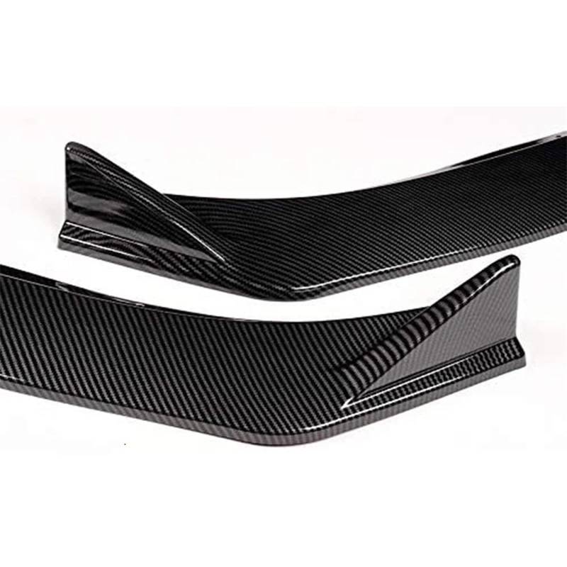 Auto Frontspoiler Lippe Auto Front Stoßstange Splitter Lip Diffusor Körper Kit Spoiler Schutz 3PCS Für Mazda 6 Für Atenza 2019 2020 2021 2022(Gloss Black) von KOEHXJ