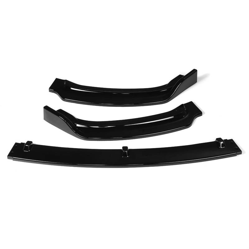 Auto Frontspoiler Lippe Auto Front Stoßstange Splitter Lip Spoiler Diffusor Schutz Abdeckung Körper Kit ABS Für 3-Serie Für F30 Für F35 2016 2017 2018 2019(Glossy Black) von KOEHXJ