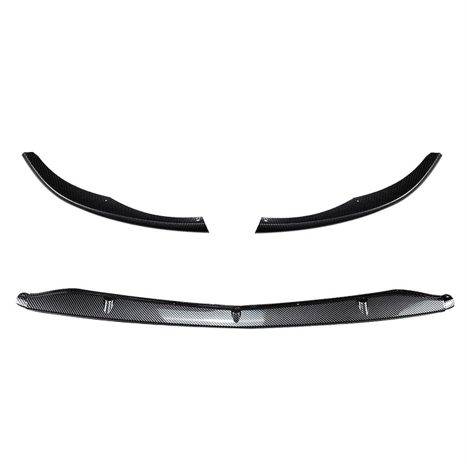 Auto Frontspoiler Lippe Auto Vorderen Stoßfänger Lip Diffusor Spoiler Für Benz Für C-klasse Für W205 Für C205 Für S205 Für C63 Für C63s 2015-2019 2020 2021 2022(Carbon Fiber Look) von KOEHXJ