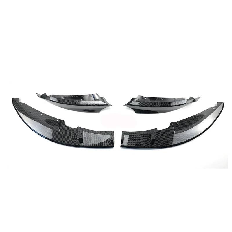 Auto Frontspoiler Lippe Auto Vorderen Stoßfänger Lip Seite Spoiler Splitter Abdeckung Trim Für 1-Serie Für E82 Für Sport 2007 2008 2009 2010 2011 2012 2013(Carbon Fiber Look) von KOEHXJ