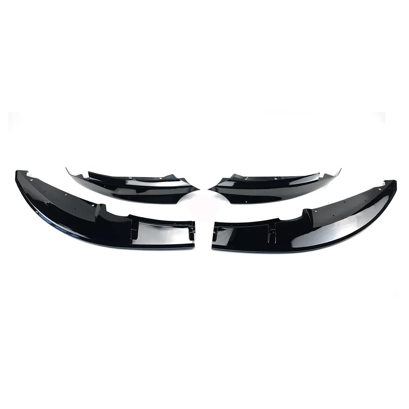 Auto Frontspoiler Lippe Auto Vorderen Stoßfänger Lip Seite Spoiler Splitter Abdeckung Trim Für 1-Serie Für E82 Für Sport 2007 2008 2009 2010 2011 2012 2013(Glossy Black) von KOEHXJ