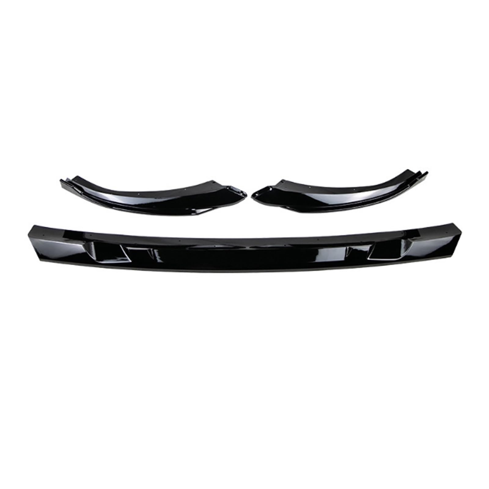 Auto Frontspoiler Lippe Auto Vorderen Stoßfänger Lip Spoiler Diffusor Splitter Körper Kit Schürzen Abdeckung Schutz Trim Für Kia Für EV6 Für GT Für GT-Linie 2021 2022 2023(Glossy Black) von KOEHXJ