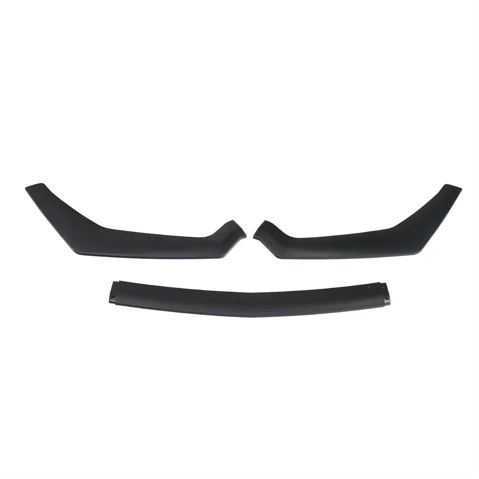 Auto Frontspoiler Lippe Auto Vorderen Stoßfänger Lip Spoiler Seite Splitter Deflektor Körper Kit Guards Auto Zubehör Für Ford Für Mustang Für GT 2018 2019 2020 2021(Matte Black) von KOEHXJ