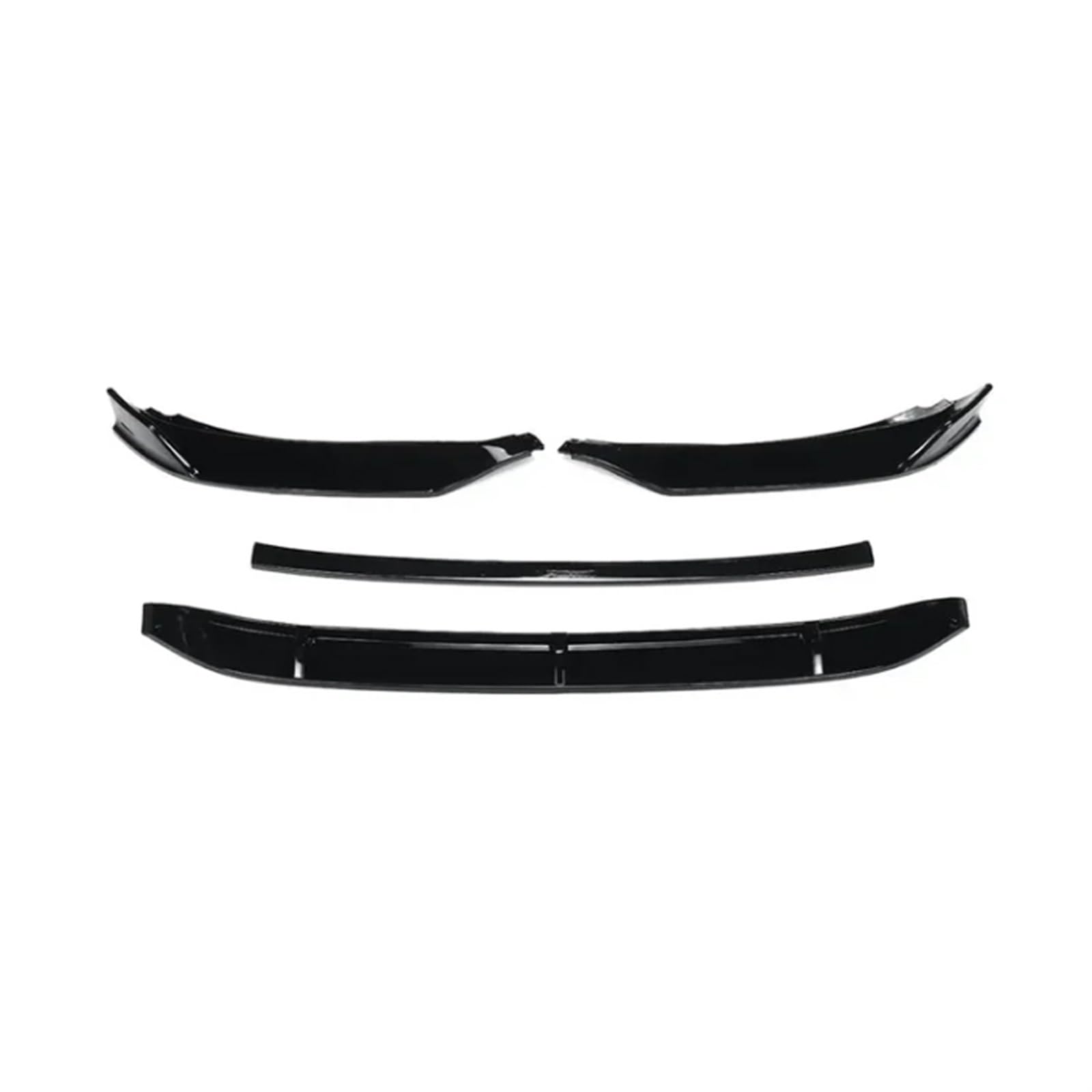 Auto Frontspoiler Lippe Auto Vorderen Stoßfänger Lip Spoiler Splitter Körper Kit Schutz Abdeckung Front Lippe Kinn Glänzend Schwarz Für VW Für Passat Für B8 2017 2018 2019(Gloss Black) von KOEHXJ