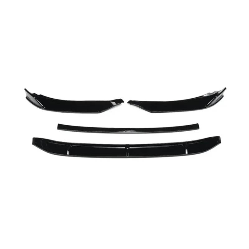 Auto Frontspoiler Lippe Auto Vorderen Stoßfänger Lip Spoiler Splitter Körper Kit Schutz Abdeckung Front Lippe Kinn Glänzend Schwarz Für VW Für Passat Für B8 2017 2018 2019(Gloss Black) von KOEHXJ