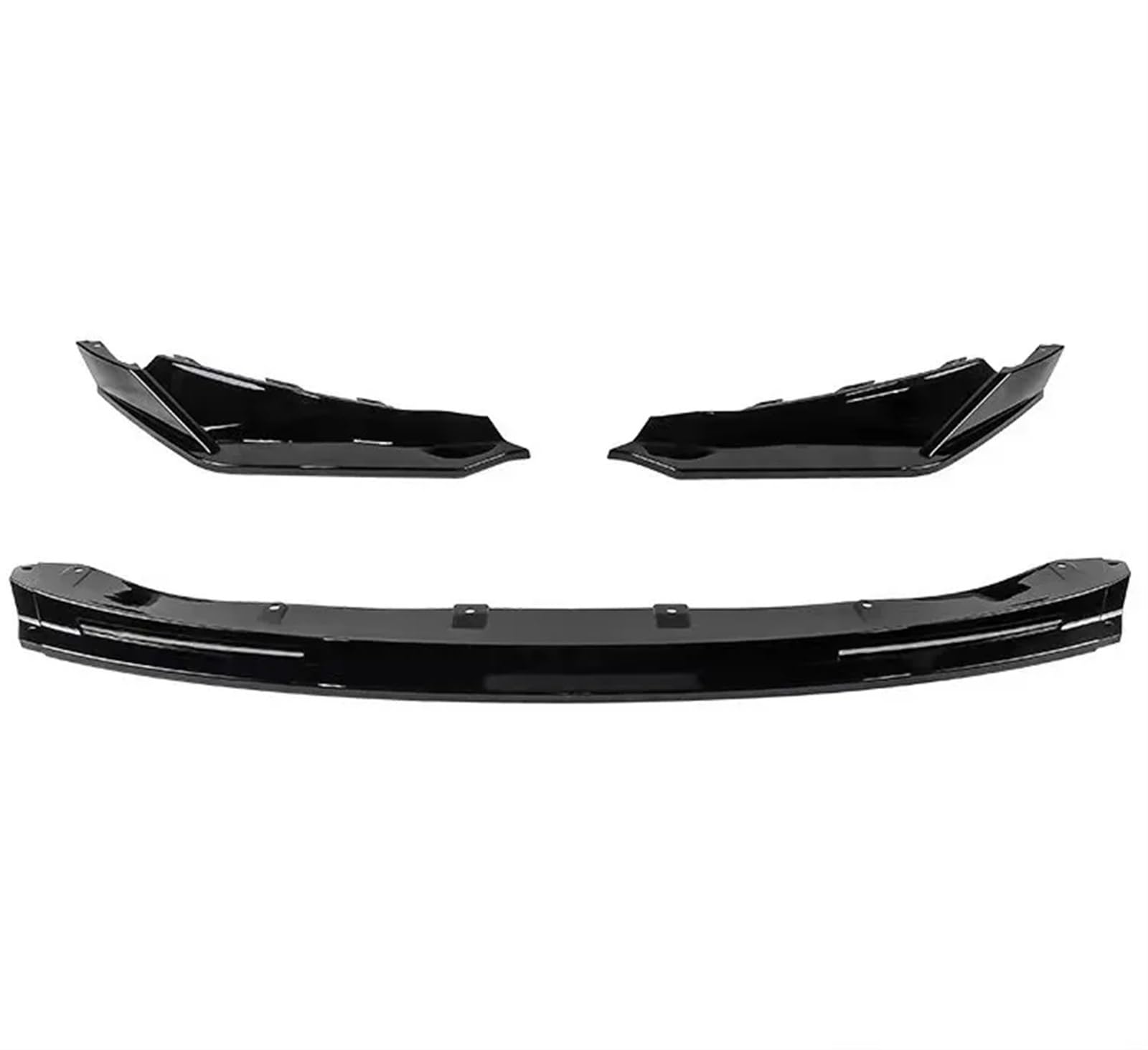 Auto Frontspoiler Lippe Front Lip Klinge Schutz Schutz Abdeckung Front Lower Splitter Spoiler Auto Körper Kit Für M3 Für G80 Für M4 Für G82 2021 2022 2023(Glossy Black) von KOEHXJ