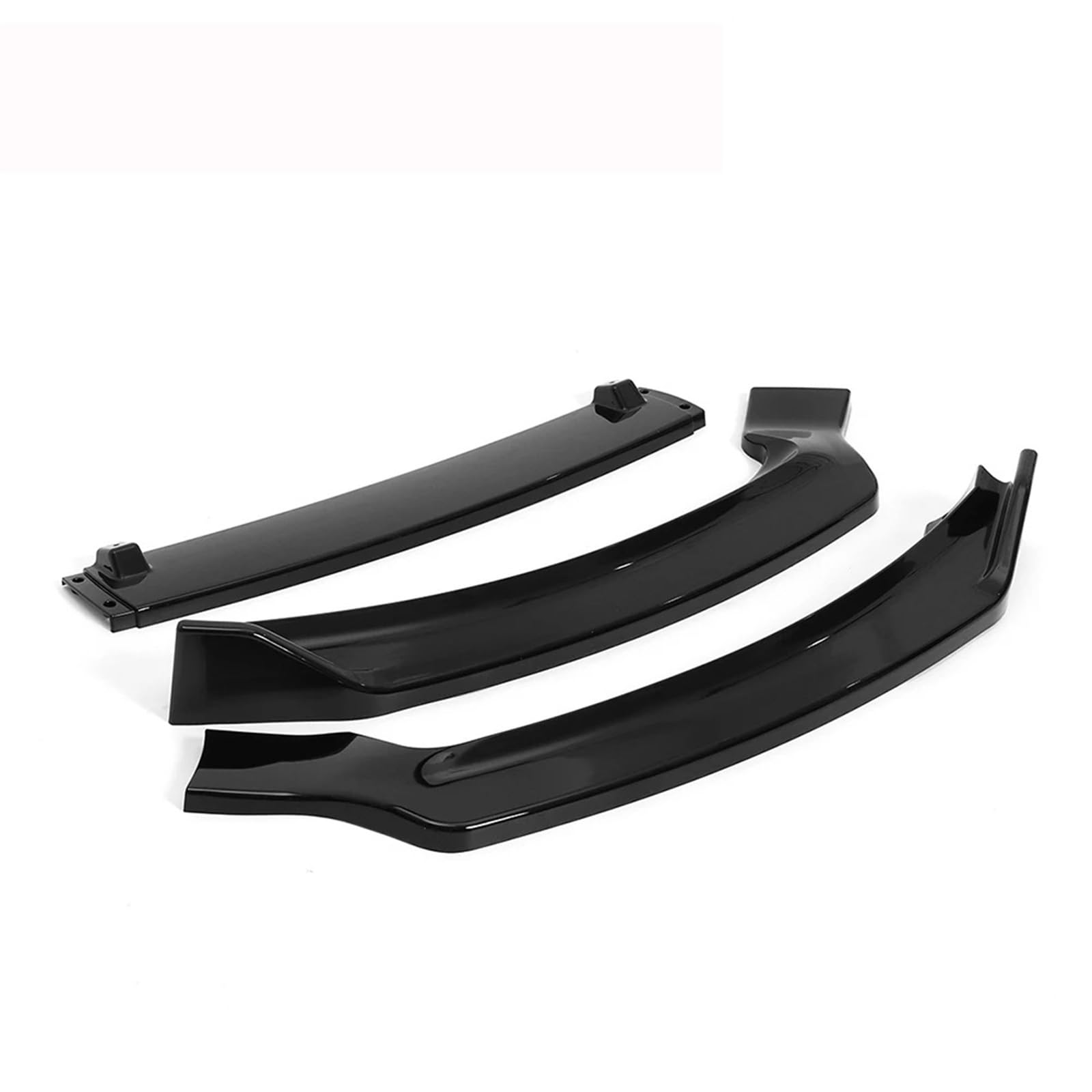 Auto Frontspoiler Lippe Lip Diffusor Spoiler Body Kit Front Stoßstange Splitter Schutz Abdeckung Front Stoßstange Schutz Für Ford Für Fusion Für Mondeo 2013 2014 2015 2016(Glossy Black) von KOEHXJ