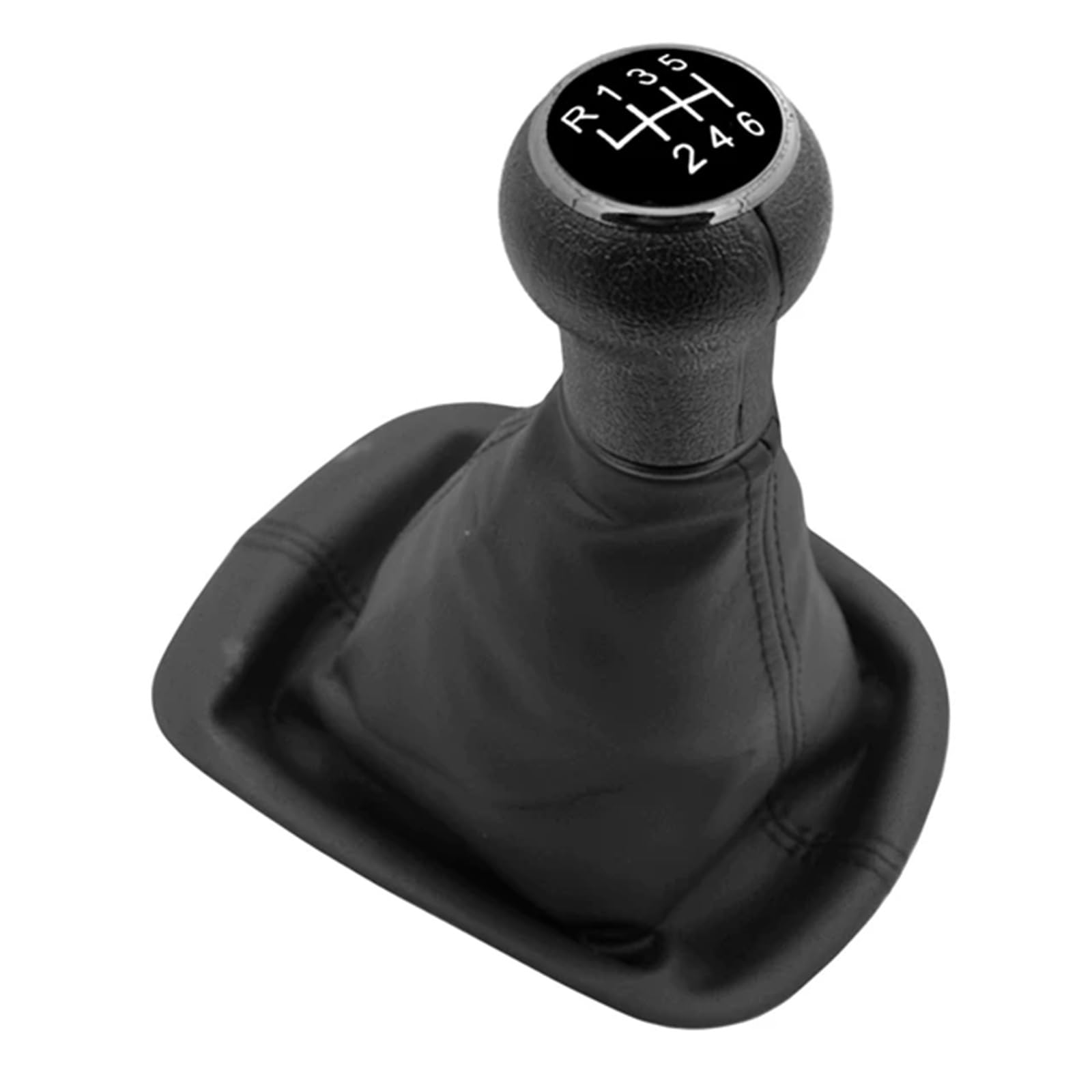 Auto Schaltknauf 5 6 Gang Schaltknauf Hebel Shifter Gaitor Boot Abdeckung Schwarz Leder Fall Für VW Für Passat Für B5 Für 3B 1996-2005 GangAuto Schaltknauf Abdeckung(6 Speed) von KOEHXJ