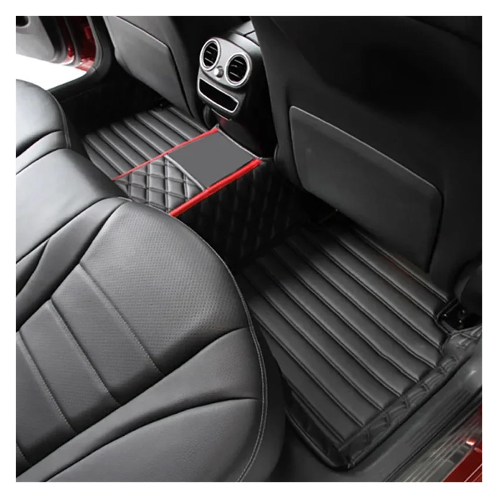 Autofußmatten Benutzerdefinierte 3D-Abdeckung Auto-Bodenmatte Fußverkleidung Liner Für A4 Für B7 2004 2005 2006 2007 2008 Automatten(Back Row) von KOEHXJ