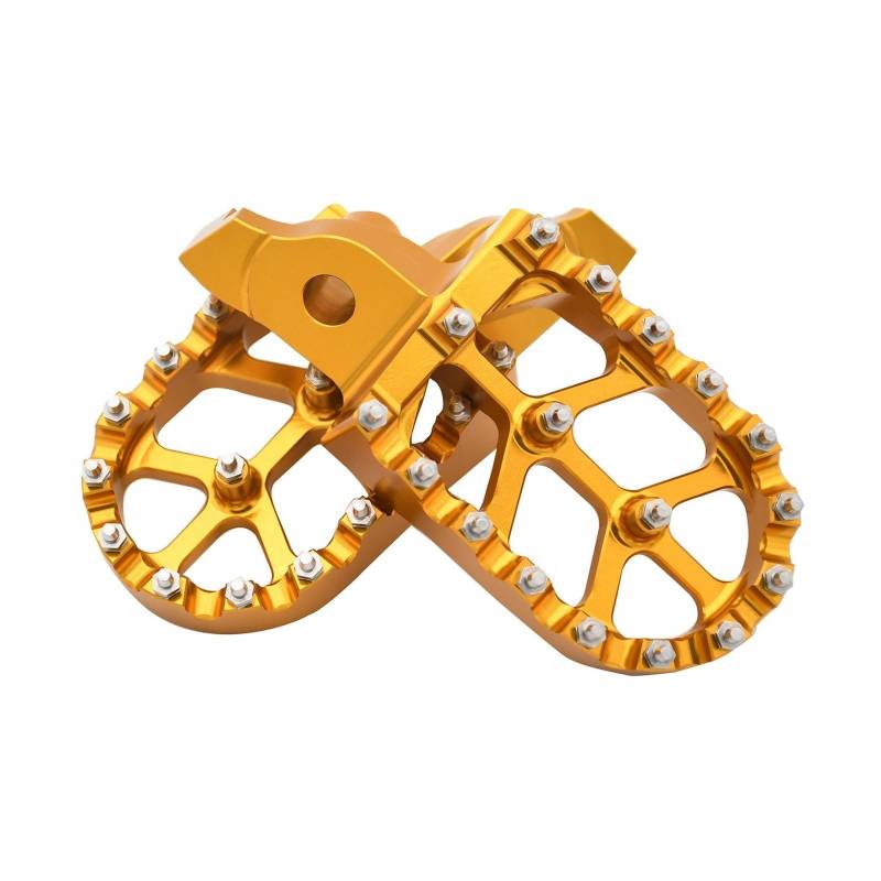 Fußrasten Motorrad Pegs Pedale Rest Fußrasten Zubehör Für Suzuki Für RMZ250 Für RMZ450 2005 2006 2007 2008 2009 Motorrad Fußrasten(Gold) von KOEHXJ