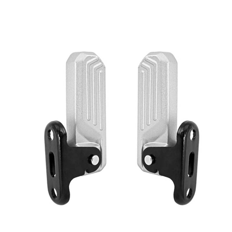 Fußrasten Motorrad Platte Skidproof Pedal Platte Fußstütze Fußballen Für NIU Für Roller C0 Für Roller F0 Für Roller G0 Motorrad Fußrasten(Silver C0) von KOEHXJ