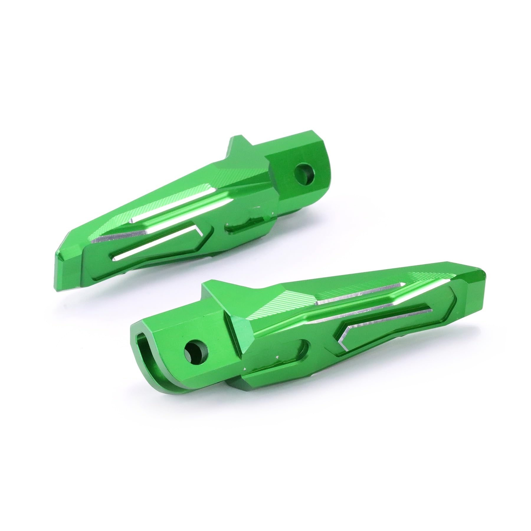 Fußrasten Motorrad Zubehör Fußrasten Fußstützen Pedal Für Kawasaki Für Ninja 400 Für Ninja 650 Für Z400 Für Z900 Für ZX-25R Für ZX4RR Motorrad Fußrasten(Front Pedal A Green) von KOEHXJ