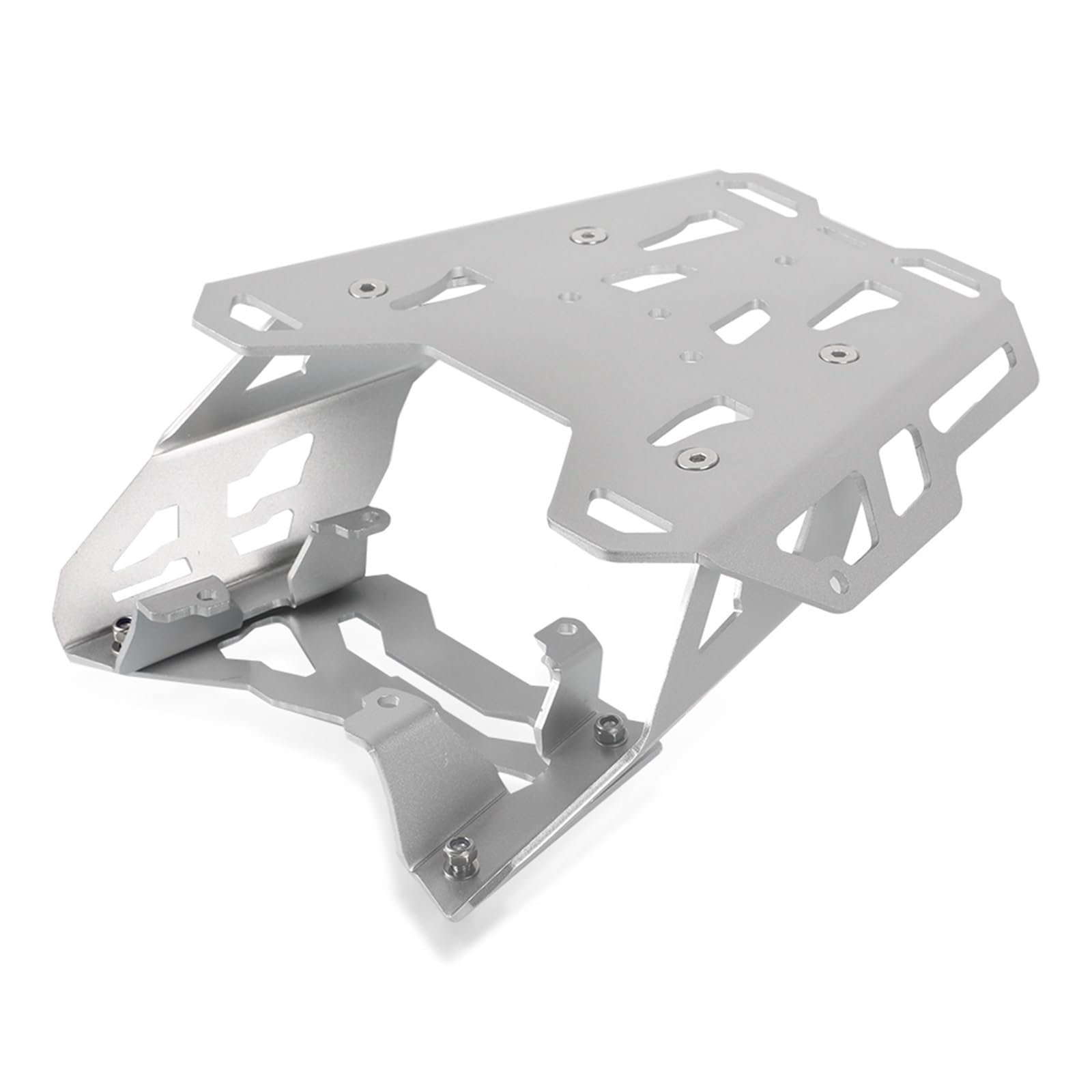 Heckarmlehnengriffe Für Für Tenere 700 Für T7 Für T7 Rally 2019 2020 2021 Motorrad Gepäck Rack Träger Fall Unterstützung Halter Halterung Teile Sitz Gepäckträger(Silver) von KOEHXJ