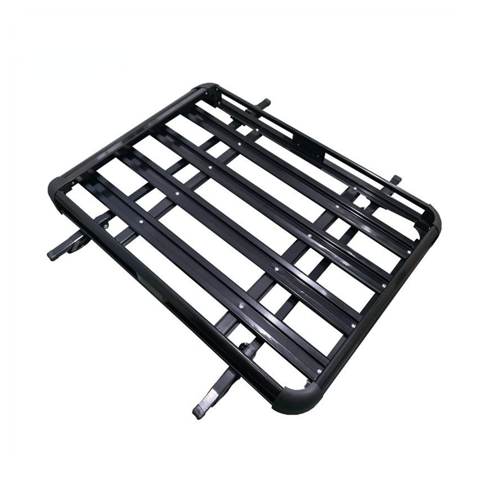 KOEHXJ Dachträger für Reling Für SUV Dach Aluminium Legierung Fracht Träger Korb Fracht Dach Rack 160 * 100 cm Doppel Deck Auto Dach Rack Dachträger Querträger(Black 127x90cm) von KOEHXJ