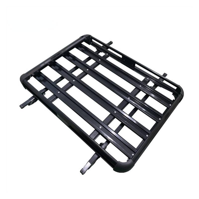 KOEHXJ Dachträger für Reling Für SUV Dach Aluminium Legierung Fracht Träger Korb Fracht Dach Rack 160 * 100 cm Doppel Deck Auto Dach Rack Dachträger Querträger(Black 160x100cm) von KOEHXJ