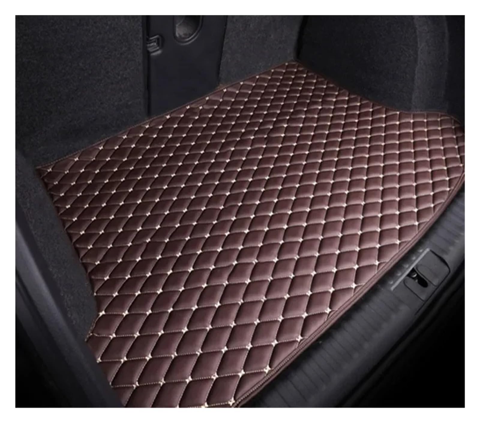 Kofferraummatte Auto-Kofferraummatten Anti-Schmutz-Pads Teppiche Für Toyota Für RAV4 Für XA50 2019 2020 2021 2022 2023 Kofferraumwanne(Dark Brown) von KOEHXJ