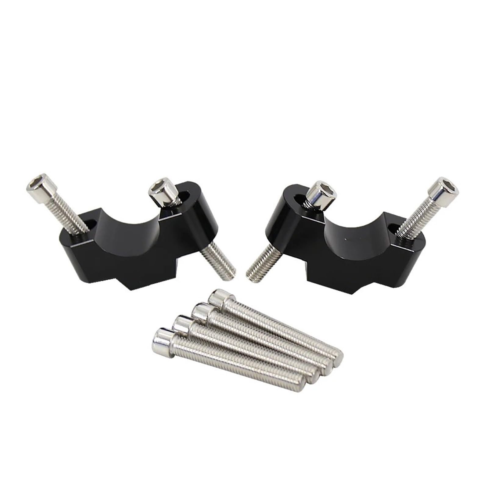 Lenker-Riser-Klemmhalterung 1 Set Motorrad Lenker Riser Bar Montieren Griff Klemme Zubehör Für S1000XR 2020 2021(Black) von KOEHXJ