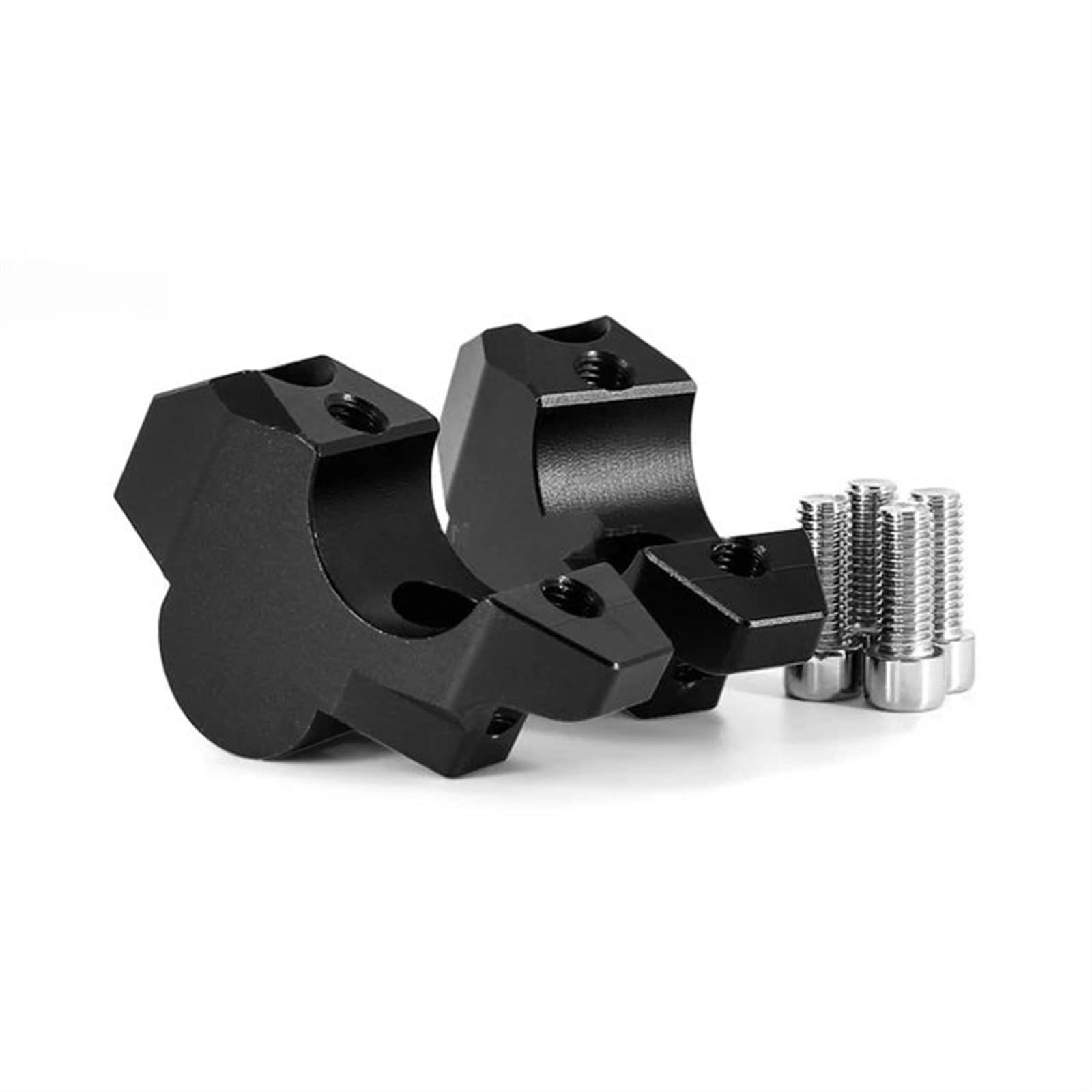 Lenker-Riser-Klemmhalterung Motorrad Lenker Riser Clamp Verlängern Lenker Adapter Halterung Für XADV750 ADV150 2017-2023(Black) von KOEHXJ